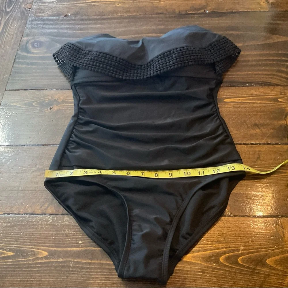 Kona Sol Elegant Black One-Piece Swimsuit - Picture 8 of 16